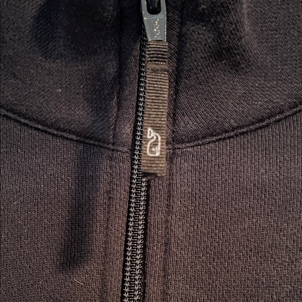 Vineyard Vines Black Quarter-Zip Pullover with Pink Logo - Picture 3 of 7